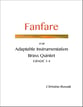 Fanfare for Adaptable Brass Concert Band sheet music cover